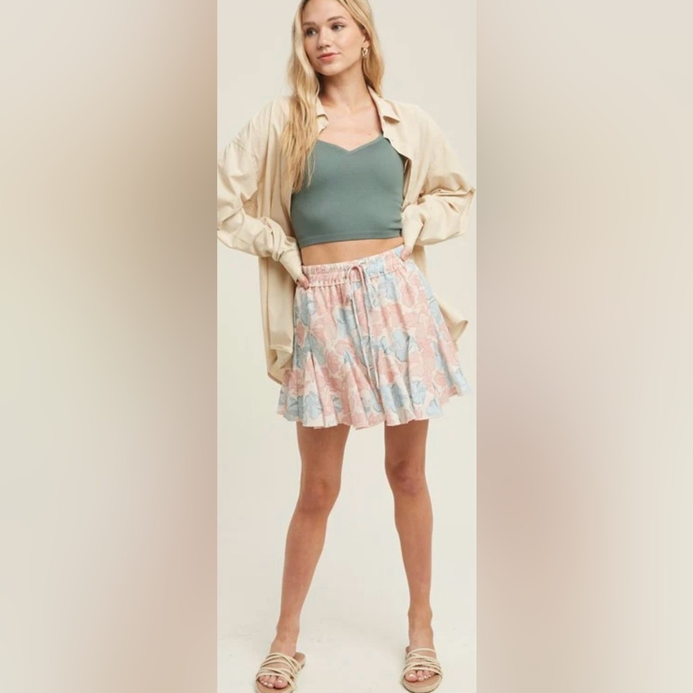 Wishlist Book The Trip Floral Mini Skirt Size Large